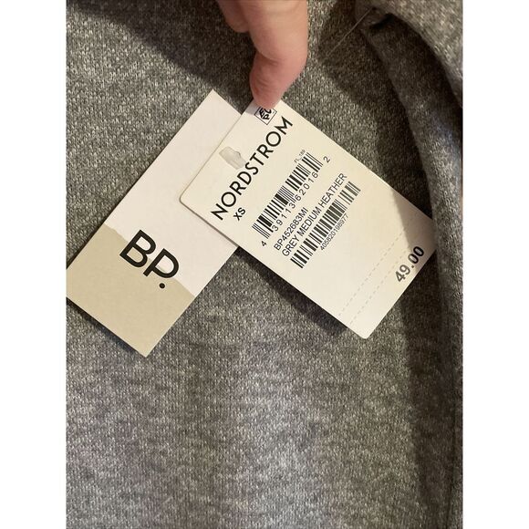 Women's BP T-Shirt Dress Terry Cloth Swim Suit Cover-up Gray Size XS - Picture 4 of 5